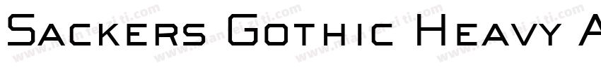 Sackers Gothic Heavy AT字体转换